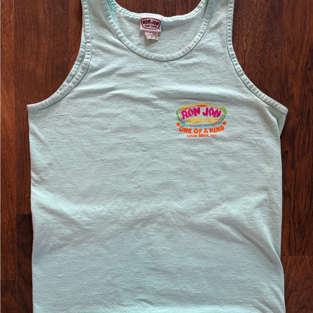 Ron Jon Surf Shop “One of a Kind” Cocoa Beach, FL mint green tank size M